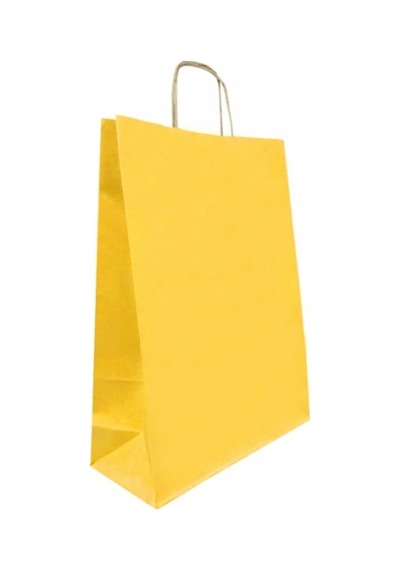 Kraft Çanta Sarı 31X12X41 25 Adet