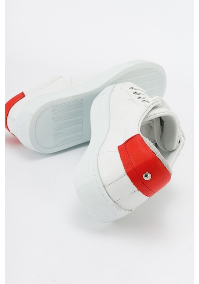 Luvishoes Ayverıe Beyaz Hakiki Deri Kadın Sneakers Beyaz