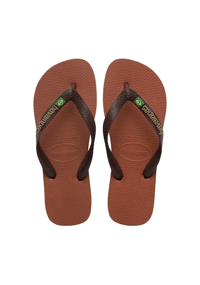 Havaianas Brasil Logo Erkek Kahverengi Parmak Arası Terlik-14352