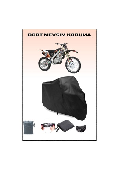 Siyah Apachi Xz 250r Uyumlu Motorsiklet Branda, Motor Örtüsü
