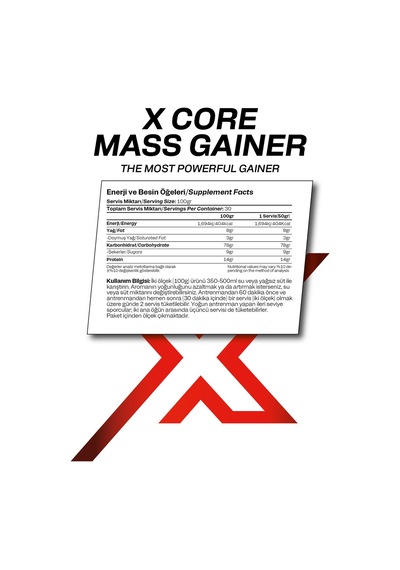 Mass Gainer Çikolata 3 Kg 30 Servis + Kreatin 300 Gr 100 Servis + Shaker Çikolata