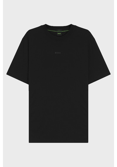 Boss Logolu Relaxed Fit Bisiklet Yaka T Shirt Erkek T Shirt 50564108 001 Siyah