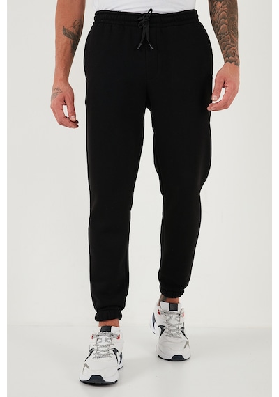 Buratti Pamuklu Regular Fit Normal Bel Lastikli Paça Cepli Erkek Eşofman Altı 59080153W4 Siyah