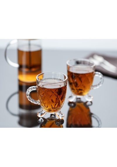 Madame Coco Taylar 4'Lü Çay Fincanı 160 ML Şeffaf