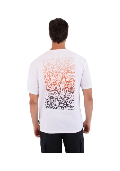 Hurley Hurley Bubble Back Print Erkek Beyaz Tişört 908