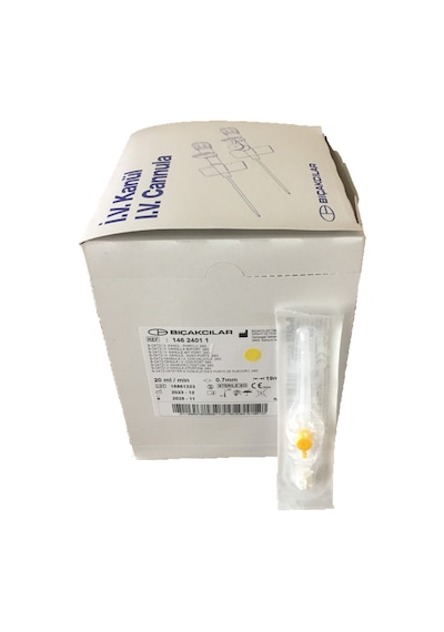 Bıçakçılar Anjiokat 24g Sarı 1 Kutu (80 Adet)