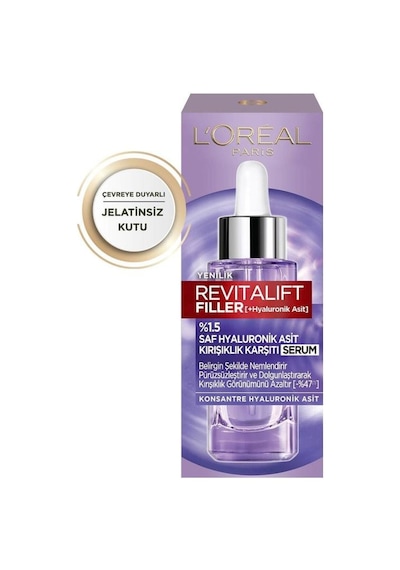 L'Oreal Paris Revitalift Filler Hyaluronik Asit   Serum 30 ML + Göz Çevresi Serumu 20 ML