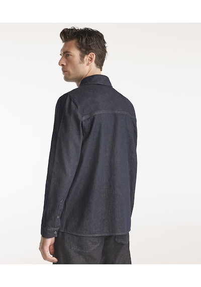 Yargıcı Erkek Denim Gömlek Koyu İndigo