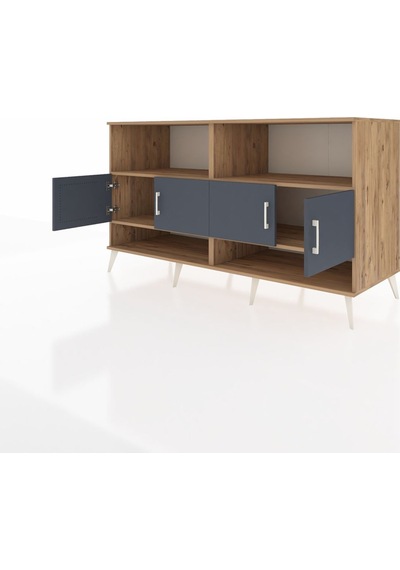 Kronos Konsol 4 Raflı 4 Kapaklı 176x59x99 Çam-antrasit/çam Çam-antrasit/çam Kronos Konsol 4 Raflı 4 Kapaklı 176x59x99 Çam-antrasit/çam Çam-antrasit/çam