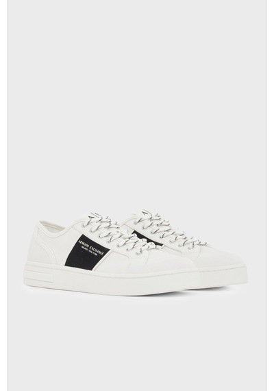 Armani Exchange Logolu Kanvas Sneaker Ayakkabı Erkek Ayakkabı Xm003616 Af29107 M0429 Kırık Beyaz Armani Exchange Logolu Kanvas Sneaker Ayakkabı Erkek Ayakkabı Xm003616 Af29107 M0429 Kırık Beyaz
