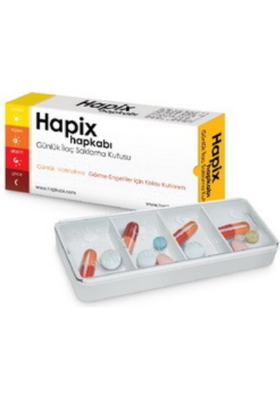 Hapix Hap Kabı Günlük Ilaç Saklama Kutusu