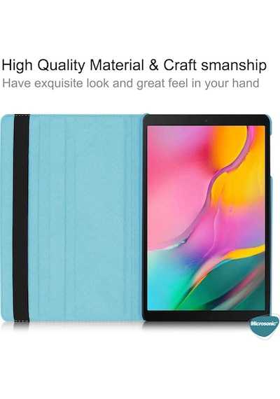 Microsonic Samsung Uyumlu Galaxy Tab S7 T870 Kılıf 360 Rotating Stand Deri