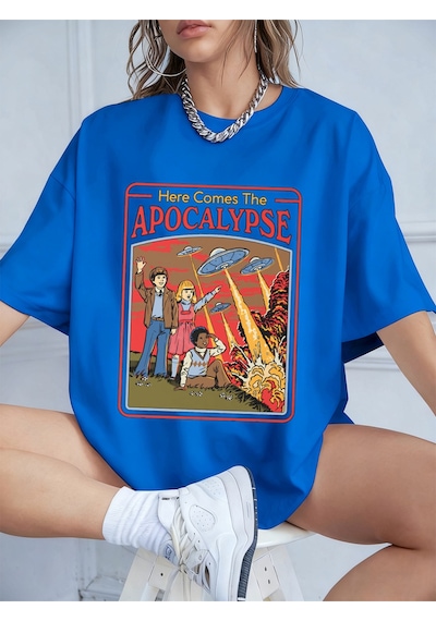 Noıssey Urban Pop Graphic Kadın Tişört Koleksiyonukod 5579 Saks