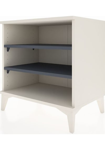Hyperion Komodin 2 Raflı 60x44x64 Aytaşı-antrasit Aytaşı