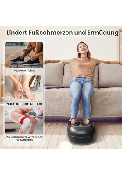 Comfıer Isı İle Ayak Masajı, Plantar Fasiit Nöropati İçin Shiatsu Ayak Masajı, Uzaktan Kumanda, Ayarlanabilir Ayarlar, Duraklatma Fonksiyonu