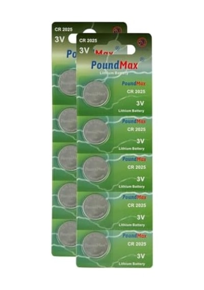 10 X Cr2025,mp058 Düğme Pil