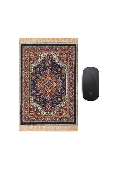 Siyah Dekoratif Küçük Halı Mousepad