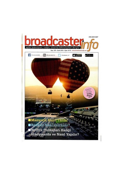 Broadcasterinfo:aylık Televizyon,radyo,sinema Teknolojileri Dergisi-netflix Dublajları Hangi Stüdyolarda Ve Nasıl Yapılır Sayı:169-ocak 2019 Retro Koleksiyon Eski Baskı