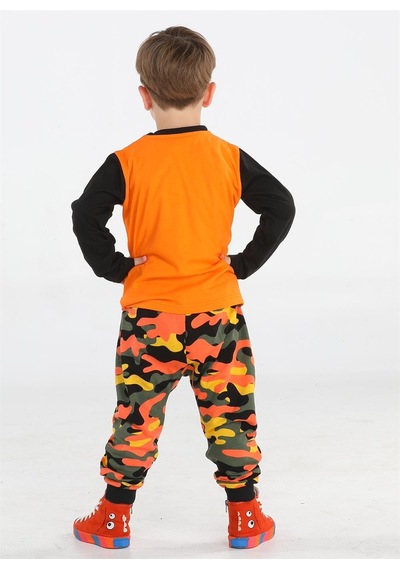 Casabony Star Kamuflaj Baggy Pantolon + T-shirt Takım-renkli Çok Renkli