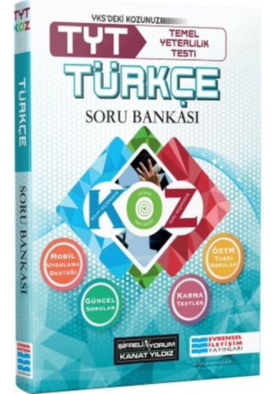 TYT 1.Oturum Türkçe Kolaydan Zora Soru Bankası -  Evrensel İletişim Yayınları