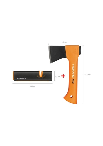 Fiskars Parçalama Baltası Xxs-x5 + Balta Ve Bıçak Bileyici