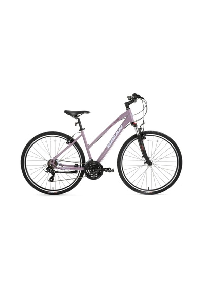 Bisan Trx 8200 Kadın Şehir Bisikleti 45cm V 28 Jant 21 Vites Mat Mor Beyaz Mor Çok Renkli