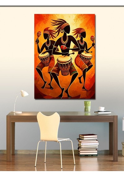Kanvas Tablo Afrika Dans Ve Ritim Festivali 50cmx70cm