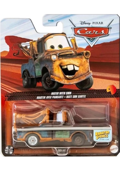 Disney Cars Tekli Karakter Araçlar Mater Wıth Sıgn Htx86