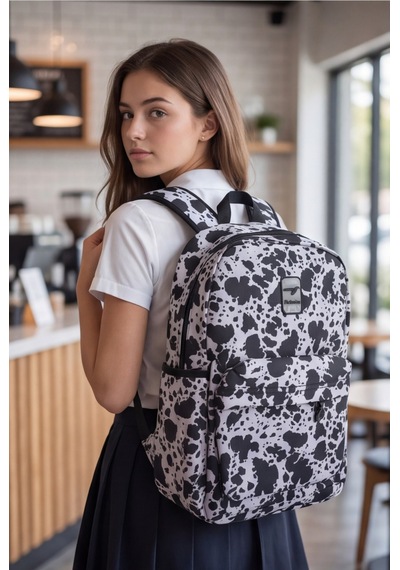 Novabag Laptop Bölmeli 3 Gözlü Ergonomik Okul Ve Günlük Sırt Çantası Ortaokul Lise Üniversite Ge... Çok  Renkli
