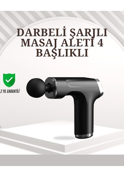 3200r/dak Güçlü Motorlu Masaj Cihazı Siyah