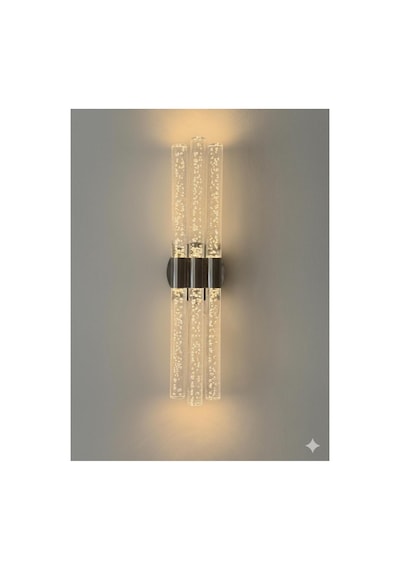 Bubbleflux Trio Large 51 Cm Modern Tasarım Led Aplik - Duvar Lambası - Antrasit Gri - Elektrikli - Günışığı Antrasit Elektrikli