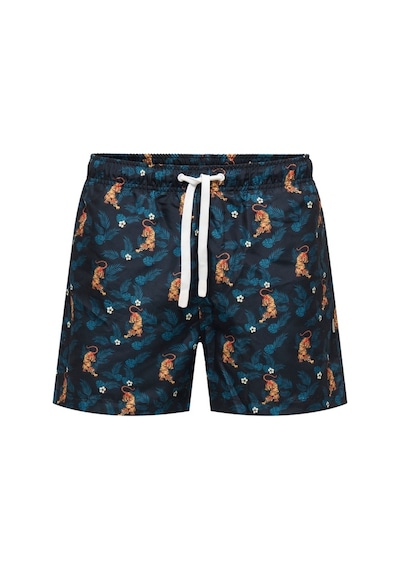 ONLY & SONS Onsbasıle Lıfe Swım Short Aop Cs Erkek Siyah Deniz Şortu - 22035603