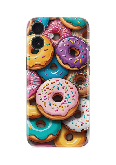 Apple iPhone Uyumlu Apple iPhone Uyumlu 16 Kılıf Boutique Baskılı Resimli Donut Pcode -031