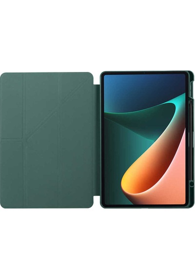 Xiaomi Mi Pad 5 Kılıf Kalem Bölmeli Stand Olabilen Standlı Tablet Kılıfı Kapaklı Kılıf