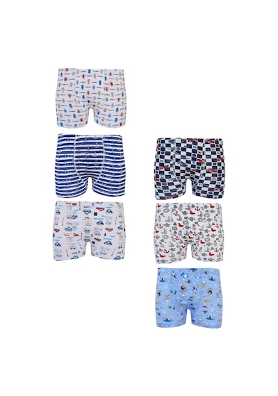 Tutku 6lı Erkek Çocuk Renkli Boxer Desenli Baskılı Pamuklu Rahat Karışık Tutku 6lı Erkek Çocuk Renkli Boxer Desenli Baskılı Pamuklu Rahat Karışık