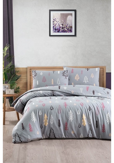 Menderes Home Cotton Collection Flanel Çift Kişilik Nevresim Takımı Gcref2301
