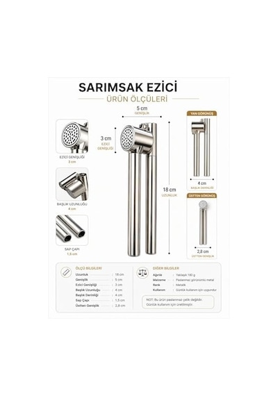 Pratik Metal Sarımsak Ezici Ergonomik Saplı Güçlü Sıkım Kolay Temizlenir Dayanıklı Mutfak Tipi Sarımsak Presi Sarımsak Öğütücü Ezme Aparatı Ev Ve Profesyonel Kullanıma Uygun Açık Bej Pratik Metal Sarımsak Ezici Ergonomik Saplı Güçlü Sıkım Kolay Temizlenir Dayanıklı Mutfak Tipi Sarımsak Presi Sarımsak Öğütücü Ezme Aparatı Ev Ve Profesyonel Kullanıma Uygun Açık Bej