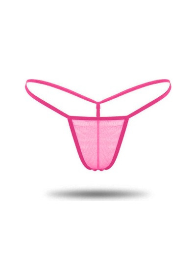 Ang Butik Kadın Pembe Tül Detaylı Tanga Külot