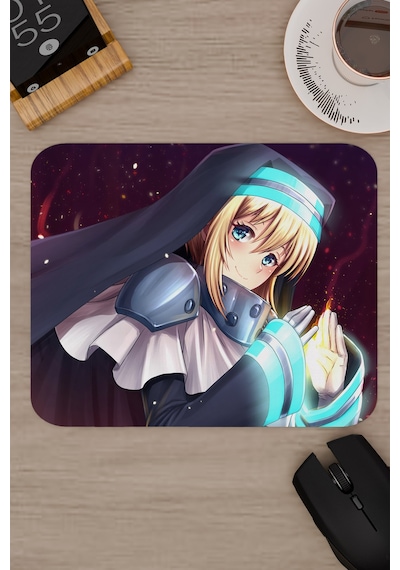 Fire Force Anime V2 - 22x18 Gaming Kauçuk Kaymaz Taban Mouse Pad Fare Altlığı