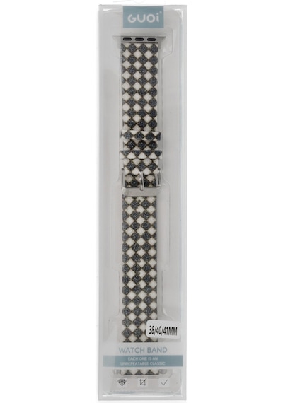 Watch 38mm Karo Motif Kordon - Siyah Diğer