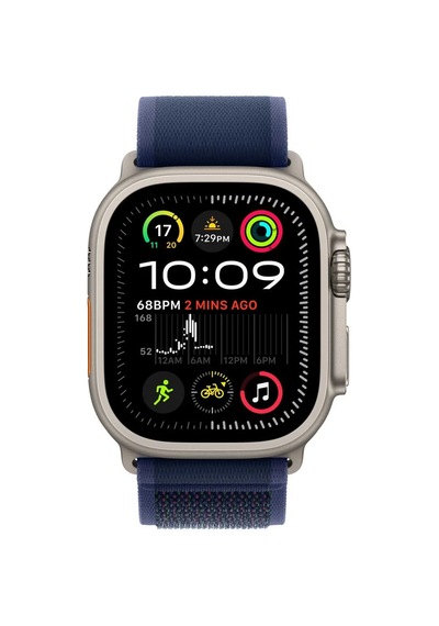 49mm Blue Trail Loop M/l  Natural Titanium Finish Saat Kayışı