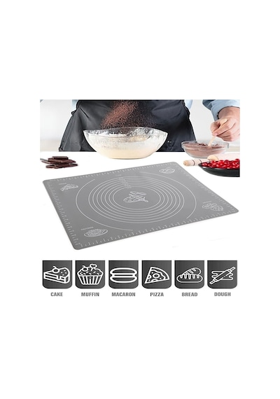 Sengenegel Silikon Büyük Hamur Açma Matı 45x65