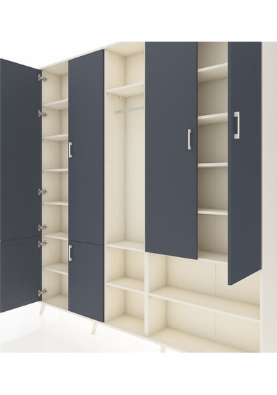 Arges Dolap 15 Raflı 5 Kapaklı Tek Askılı 220x30x243 Aytaşı-antrasit/aytaşı Antrasıt/aytası Arges Dolap 15 Raflı 5 Kapaklı Tek Askılı 220x30x243 Aytaşı-antrasit/aytaşı Antrasıt/aytası