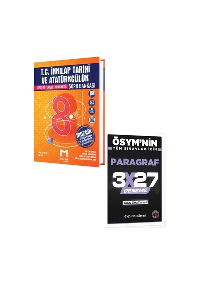 2027 Mozaik 2027 8. Sınıf Lgs T.c. İnkılap Tarihi Ve Atatürkçülük Soru Bankası+ Evp Akademi Paragraf
