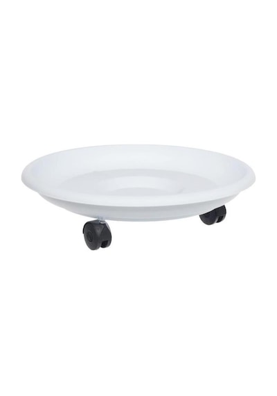 Omnipazar So-tt03 Tekerlekli Saksı Tabağı No 3 Beyaz