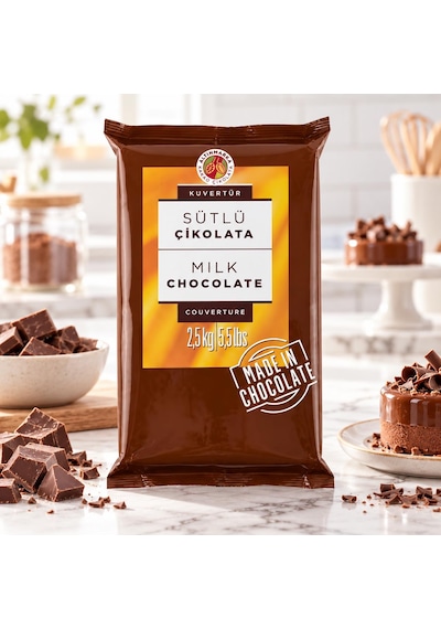 Altınmarka Sütlü Kuvertür Çikolata 2,5 Kg