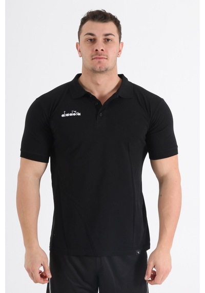 Diadora Liv Kamp Polo T-Shirt Siyah