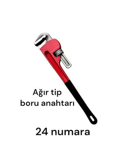 Boru Anahtarı Maşalı İngiliz Anahtarı Boru Anahtarı 24 No Ağır Tip Boru Anahtarı
