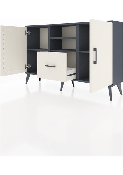 Arges Konsol 4 Raflı Tek Çekmeceli 2 Kapaklı 132x30x83 Antrasit-aytaşı/aytaşı Aytaşı/aytaşı Arges Konsol 4 Raflı Tek Çekmeceli 2 Kapaklı 132x30x83 Antrasit-aytaşı/aytaşı Aytaşı/aytaşı