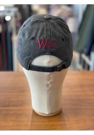 Hamze W Logo Vintage Yıkamalı Eskitme Cap Şapka Füme